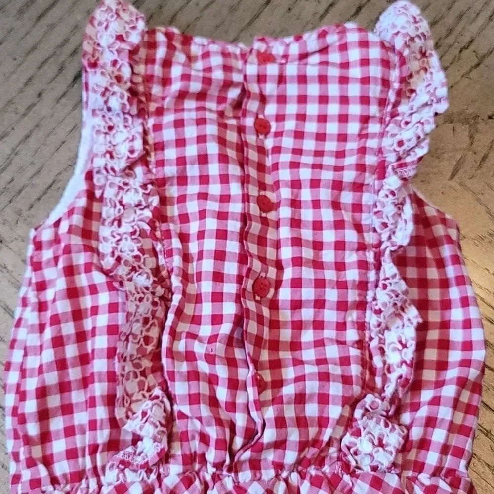 18 month gingham plaid jumpsuit ❤